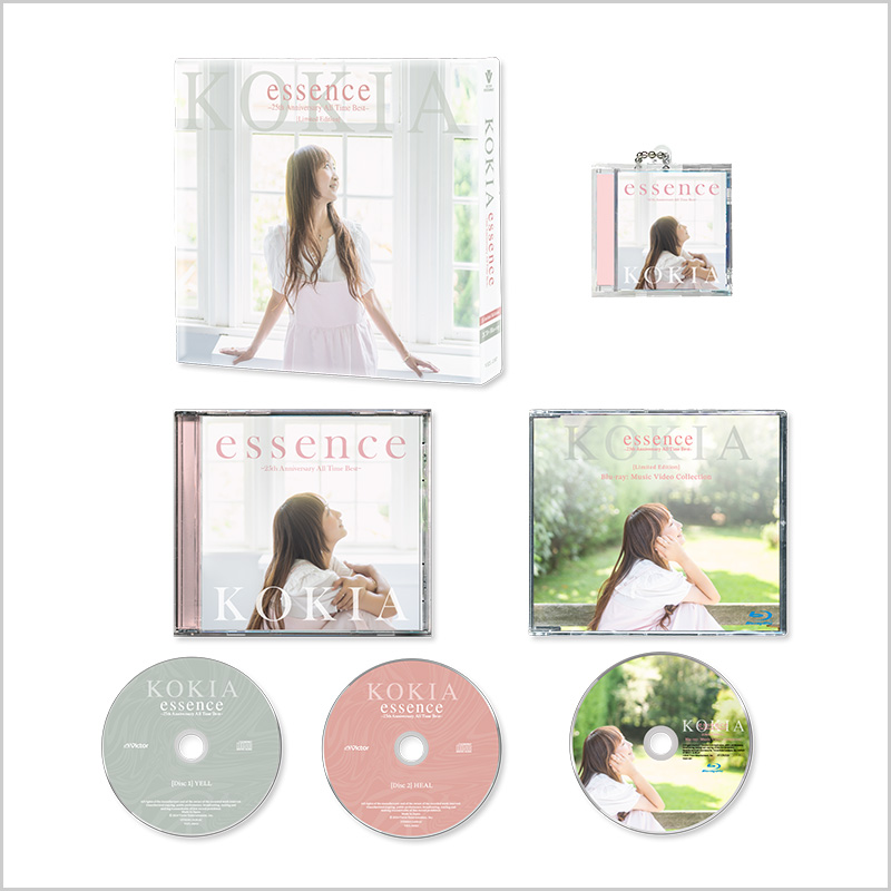 KOKIA「essence -25th Anniversary All Time Best-」リリース記念グッズ　ミニジャケキーホルダー